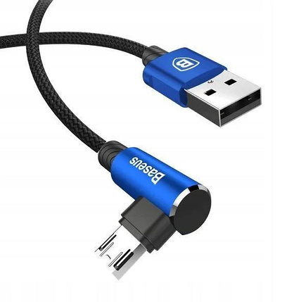 Кабель usb micro usb Baseus MVP Mobile Game з кутовим коннектором 1м, фото 1