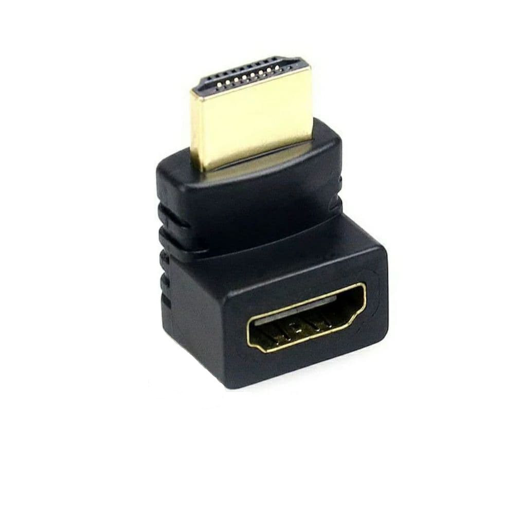 Перехідник HDMI-HDMI кутовий 270 градусів мама-тато штекер-гніздо