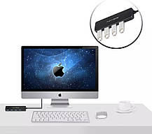 USB-хаб ACASIS 4-Port USB 3.0 Mini Hub довжина кабеля 120 см, фото 5