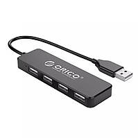 Usb хаб Orico FL01 на 4 порта черный длина кабеля 30 см