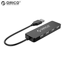 Usb хаб Orico FL01 на 4 порти OTG чорний довжина кабелю 30 см, фото 3