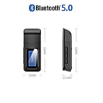 USB Bluetooth адаптер з дисплеєм Vikefon bluetooth 5.0 аудіо приймач передавач звуку, фото 4