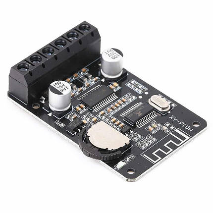 Бездротовий аудіо приймач bluetooth 5.0 з підсилювачем стерео 30 Вт + 30Вт XY-P15W, фото 1