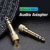Перехідник 3.5 адаптер на 6.35/6.5 jack аудіо адаптер Ugreen, фото 6