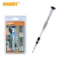Набір викруток Jakemy 10 в 1 для дрібних робіт алюміній JM-8143, фото 3
