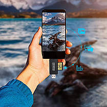 Картрідер Iahead 3 в 1 TF/SD USB 2.0 OTG MicroUSB - Type C, фото 6