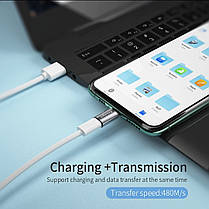 Перехідник на магнітну зарядку Essager microusb-typeC чорний, фото 5