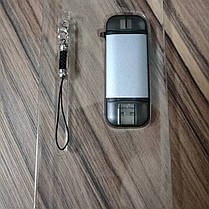 Картрідер 3 в 1 TF SD USB 2.0 OTG MicroUSB - Type C USB, фото 3