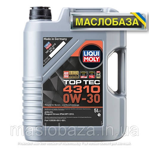 Синтетичне моторне масло - Top Tec 4310 0W-30 5 л.