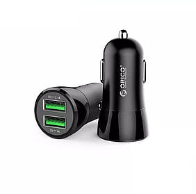 Зарядний пристрій в автомобіль ORICO 2 USB A 2.1 чорний