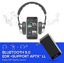 Бездротової Bluetooth адаптер 5.0 з aptX Ugreen приймач з AUX виходом 3.5 мм з мікрофоном, фото 6