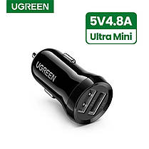 Автомобільний зарядний пристрій UGREEN 2 USB порту 2x2.4 Ампера, фото 3