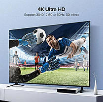 HDMI Кабель 2.0 Ugreen кутовий 90 градусів з підтримкою Full HD 4K 3D 1 метр, фото 4