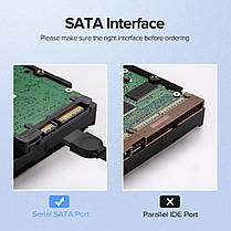 Кабель SATA 3,0 Ugreen для жорсткого диска SSD HDD прямий прямий, фото 4