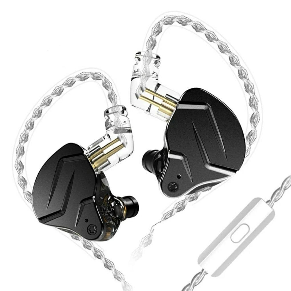 Навушники гібридні KZ ZSN PRO X Knowledge Zenith з мікрофоном штекер 90° 112 дБ 7-40000Hz 25 Ом Black
