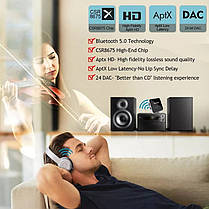 Bluetooth адаптер 5.0 з aptX VIKEFON CSR8675 Aptx Aptx HD AAC BT-B29 mini, фото 4