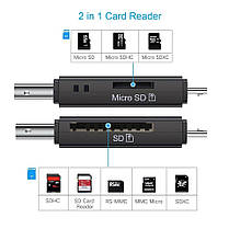 Кардрідер Lahead 4 в 1 OTG TF SD USB 2.0 MicroUSB, фото 6