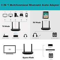 Bluetooth-адаптер 5.0 з aptX VIKEFON CSR8675 ByPass Aptx Aptx HD AptX LL SBC AAC, фото 4