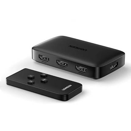 Перемикач HDMI на 3 виходи спліттер Ugreen з пультом ДУ 4K 3D Full HD, фото 1