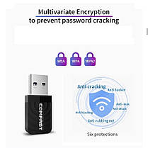 Дводіапазонний WiFi адаптер 1300 Мбіт/с Comfust, USB3.0, 2.4 GHz - 5GHz (RTL8822BU), фото 5