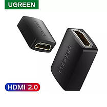 Перехідник HDMI - HDMI мама - мама Ugreen 4K 60 Гц підтримкою 3D 4K 2K гніздо - гніздо, фото 3