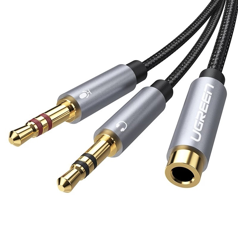 Аудіоразветвітель спліттер Ugreen 2 mini jack 3.5 mm - aux