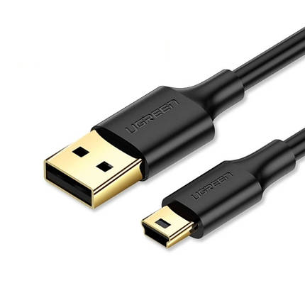Кабель USB - miniUSB UGREEN 1 метр 450 Мбіт/с чорний, фото 1