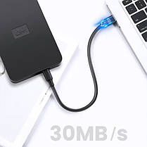 Кабель USB - miniUSB UGREEN 1 метр 450 Мбіт/с чорний, фото 4