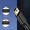 Кабель USB - miniUSB UGREEN 1 метр 450 Мбіт/с чорний, фото 10