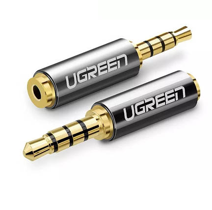 Перехідник аудіо адаптер Ugreen 3.5 мм штекер 2.5 мм гніздо, фото 1