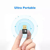 USB-Wifi адаптер 433Мбит/сек Мбіт/с дводіапазонний 2.4 GHz - 5GHz, фото 5