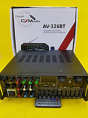 Якісний Підсилювач звуку UKC AV-326BT Bluetooth (5-ти смуговий органайзер)