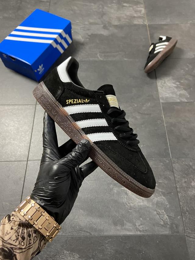 Купить Мужские кроссовки Adidas Spezial Black White (Кроссовки Адидас ...