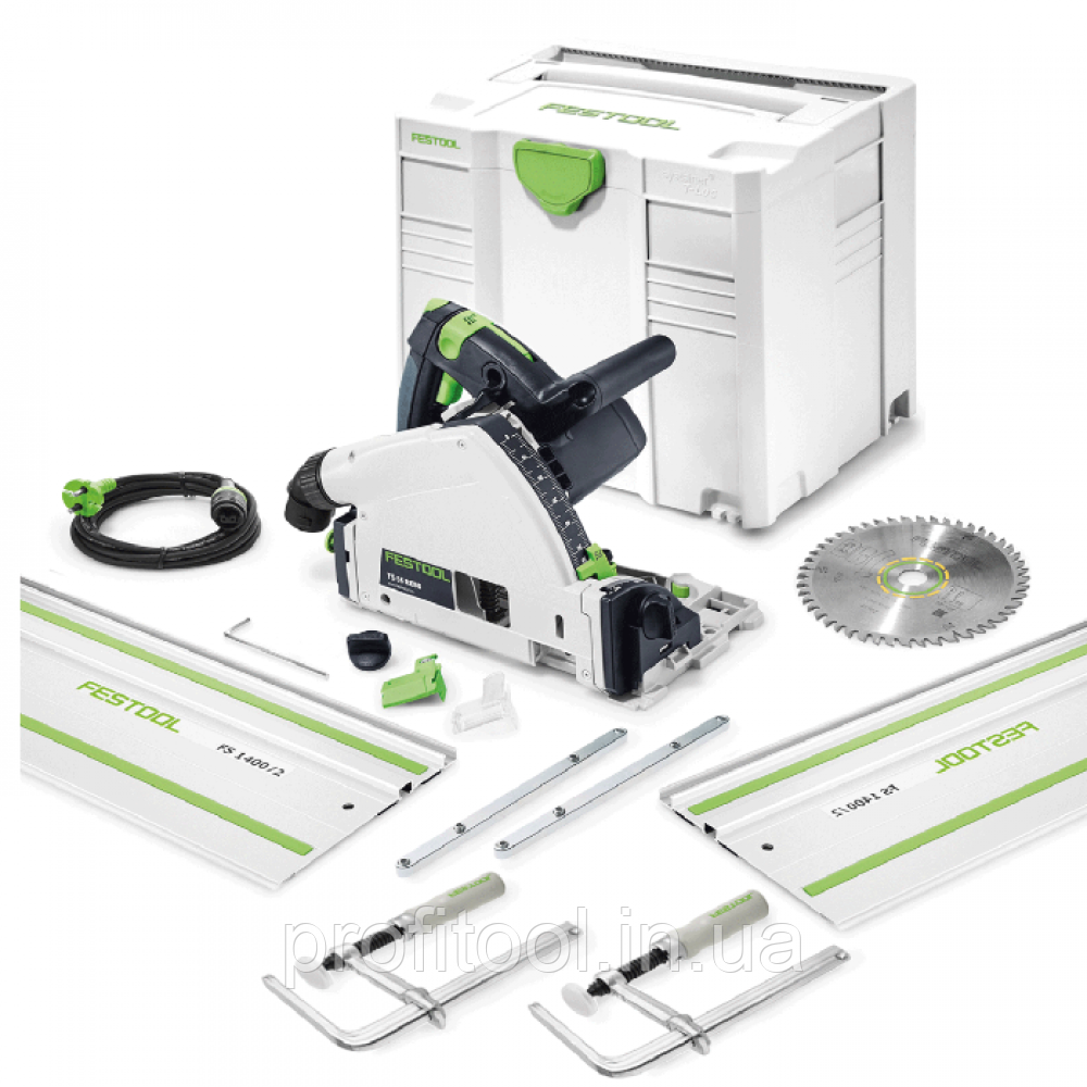 Пила дискова заглибна FESTOOL - TS 55 CAMP-Set (комплект TS 55 FEBQ-Plus + FS 1400/2 + FSV/2 + FSZ 120/2) (575961)