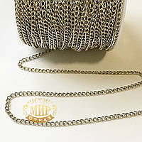 Металева ланцюг, колір Silver, ширина 1 мм * 1м