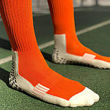 Шкарпетки спортивні протиковзкі BRAVE GK ORANGE BG142 оранжеві, фото 3