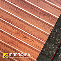 Профнастил Фотопринт Дерево Бук, товщина 0.37 мм. для паркану під дерево, фото 2