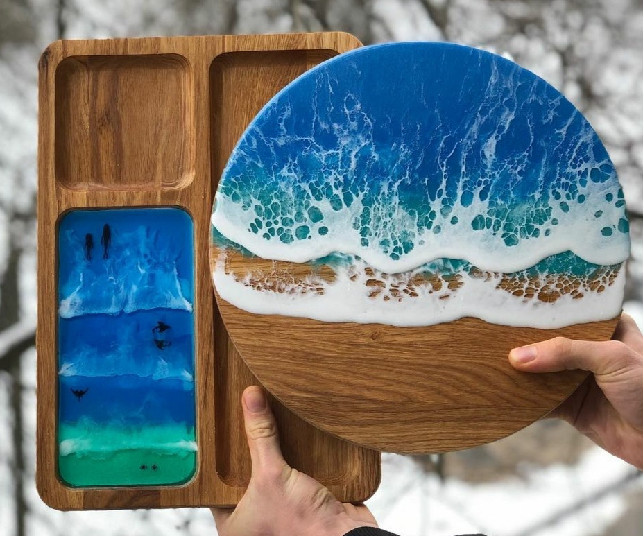 Добавка для Wave-effect ефект хвиль для смоли в картинах. Уп. на вибір: 10-100. Для ResinArt. (Уп.10 мл)