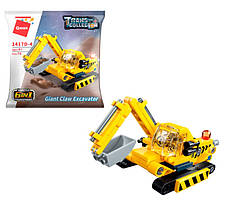 Конструктор Qman 1417D Trans Collector Трансформер 6 в 1 "Робот Мех Технік + будівельні машинки" 479 деталей, фото 4