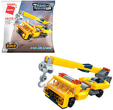 Конструктор Qman 1417D Trans Collector Трансформер 6 в 1 "Робот Мех Технік + будівельні машинки" 479 деталей, фото 5