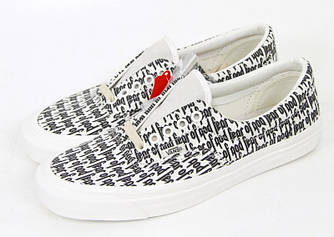 Жіночі кеди Vans Era x Fear Of God (в стилі Ванс Ера) білі з принтом