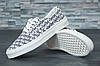 Жіночі кеди Vans Era x Fear Of God (в стилі Ванс Ера) білі з принтом, фото 3