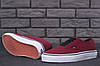 Жіночі кеди Vans Authentic "Red" (в стилі Ванс Олд Скул) бордові, фото 6