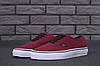Жіночі кеди Vans Authentic "Red" (в стилі Ванс Олд Скул) бордові, фото 7