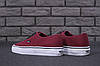 Жіночі кеди Vans Authentic "Red" (в стилі Ванс Олд Скул) бордові, фото 8