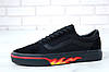 Чоловічі кеди Vans Old Skool Black Flame Повсякденні міські кеди з принтом Ванс Флейм полум'я чорні бавовна 42.5-27 СМ, фото 10