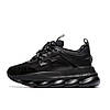 Жіночі кросівки Versace Chain Reaction 2 Chainz (в стилі Версаче) чорні, текстиль, замш 38-39 розмір, фото 3