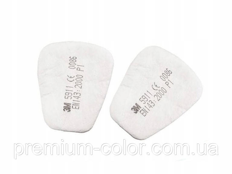 Фільтр попереднього очищення 5911 для півмасок 3М (2 шт.), фото 1