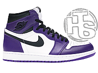 Чоловічі кросівки Air Jordan 1 Retro High Court White Purple 555088-500