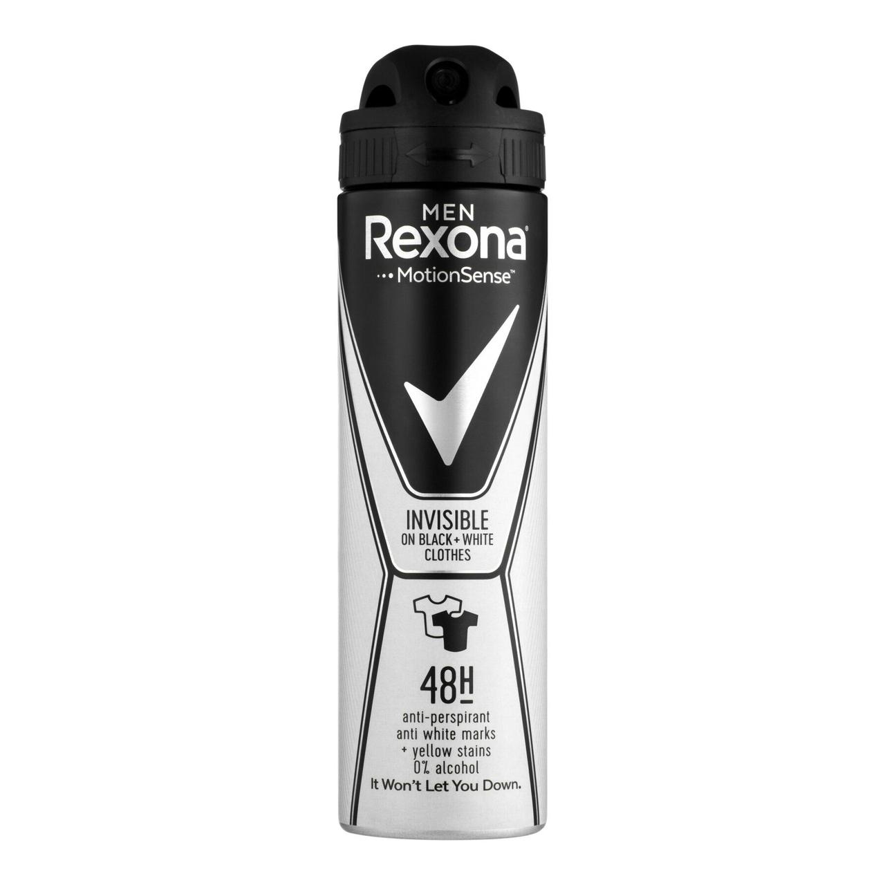 Антиперспирант аэрозоль Rexona Невидимый На Черном и Белом 150ml (ID ...